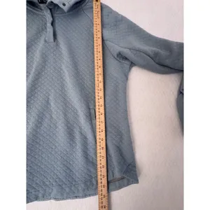 KUHL Quinn Quilted Pullover Light‎ Blue Snap Neck Sweater Womens XL 108846 thumbnail 6