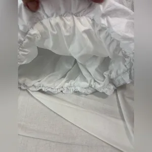 Beautiful S Elegant Drop Waist White Puff Hem Gown Dress thumbnail 8