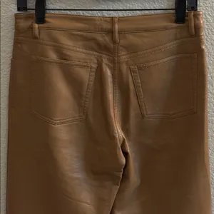 Aritzia Wilfred Melina Vegan Leather Straight Leg Pants Size 4 thumbnail 7
