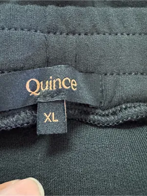 Quince SuperSoft Fleece Tencel Modal Jogger Sweatpants Black XL thumbnail 5