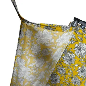 Japna Yellow White Floral Flowers Wrap & Tie Midi Skirt Size Medium Womens thumbnail 5