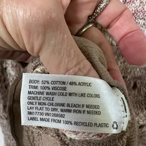 Knox Rose Pink and Cream Knit Sweater thumbnail 4