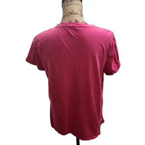 Calvin‎ Klein Womens Pink Short Sleeve Logo T-Shirt Crew Neck Casual Top thumbnail 3