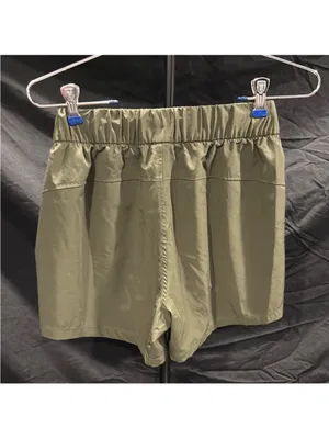 Avia Olive Green Elastic-Waist Drawstring Shorts thumbnail 3