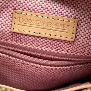 Dooney & Bourke Women's Leather Pink‎ Tan Heart Valentines Crossbody Bag thumbnail 6