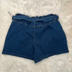 Time‎ and Tru Women's Size 18 Fashion Short Denim Medium Wash Tie Waist Stretch thumbnail 8