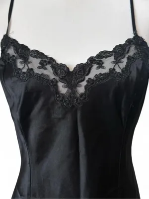 Victoria’s Secret Black Slip Dress thumbnail 2