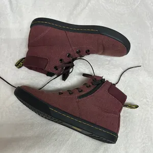 Dr. Martens Women's Shoes Red 7M Maegley Soft Wair Lace Up AW004 Boots thumbnail 1