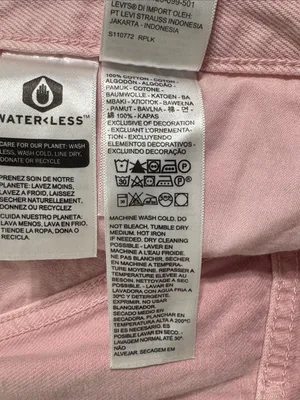 Levi’s 501 Original Fit Pink Rigid Denim High Rise Jean Cutoff Shorts size 30 thumbnail 11