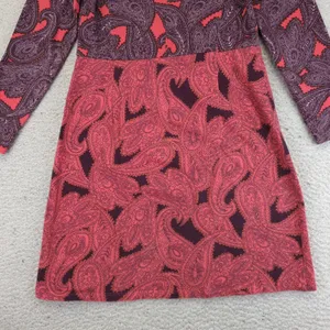 Boden Paisley Print Long Sleeve‎ Cotton Dress Womens 4 Casual thumbnail 6