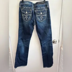 Rock Revival Y2K Eva Relaxed‎ Bootcut Jeans 30 vintage layered grunge flare thumbnail 4