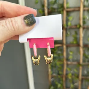Betsy’s Johnson Frenchie Huggie Earrings thumbnail 3