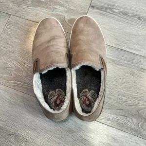 Olukai Pehuea Heu Tan Leather Shearling Lined‎ Slip On Sneakers Womens Size 9 thumbnail 5