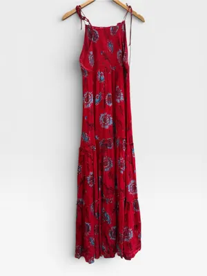 Free People Intimately Smocked Floral Tiered Dress thumbnail 5