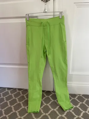 Alo Checkpoint 7/8 High Waist Leggings In Green Apple Size S! thumbnail 3