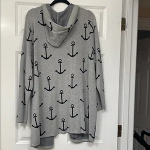 Verve Ami Gray Anchor Cardigan thumbnail 6