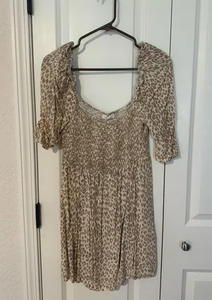 Petal and Pup Leopard Mini Dress thumbnail 1
