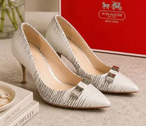 COACH Hallie Soft Print Lizard Heels thumbnail 1