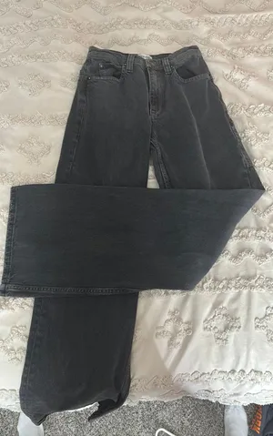baggy mid rise straight leg jeans thumbnail 1