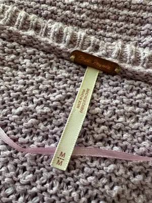 FREE PEOPLE Bree Cropped Pullover in Glimmer in Lilac Purple Sz. Medium thumbnail 11