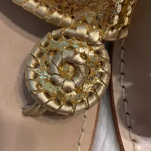 Jack Rogers Sandals size 7 M excellent condition color is gold thumbnail 6