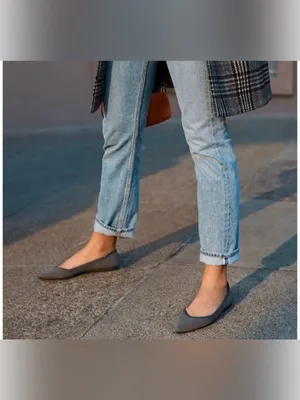 Rothy's The Point Cloud Grey Size 10 Womens Flats Retired Color thumbnail 5