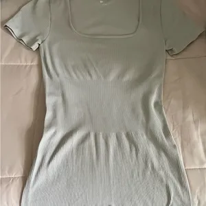 OQQ Ribbed Square Neck Bodysuit thumbnail 1