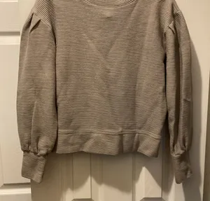 Albion Ribbed Crew Neck Sweater - Beige thumbnail 1