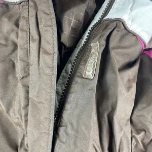 Columbia Jacket Womens Medium‎ Brown Pink White Full Zip Hooded Interchange Ski thumbnail 6