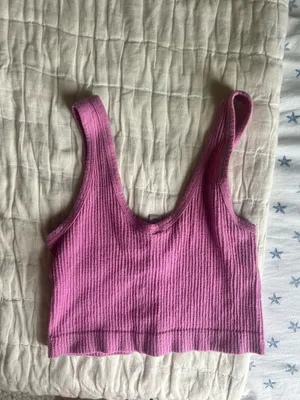 Pink Free People Top Crop Tank thumbnail 3