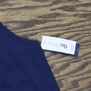 NWT Gap Body Logo Comfort Square-Neck Knit Bralette GPW01052 Elysian Blue L thumbnail 4