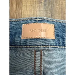 MOTHER The Pixie Tomcat Crop‎ Jeans 28 Distressed Button Fly Straight Denim thumbnail 7