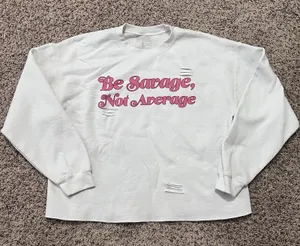 Gina Women’s White Sweatshirt Size Large thumbnail 1