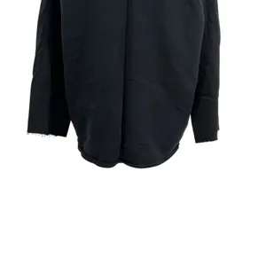 MSGM Black Multicolor‎ Logo Crewneck Sweatshirt Cotton Raw Hem Size Large thumbnail 10