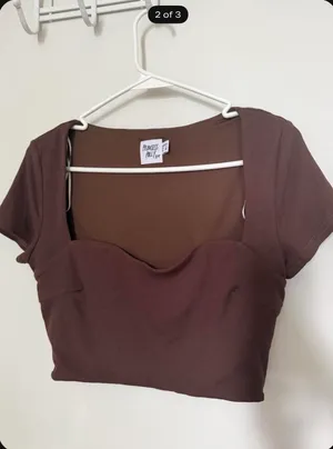 Princess Polly Top Brown Crop thumbnail 2