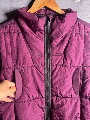 Free People On The Move Packable Puffer Long Vest in Black Cherry. Size Small thumbnail 8