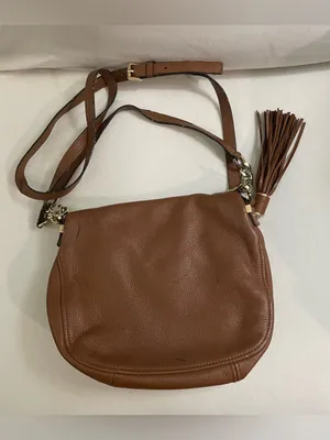 Michael Kors Bedford Convertible Zipper Flap Medium Size, Brown Crossbody thumbnail 2
