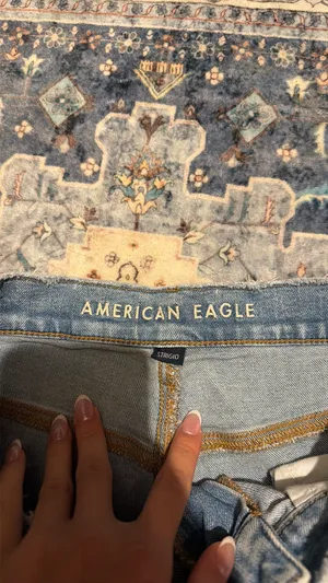 American Eagle Jean Shorts High-Rise strigid thumbnail 4