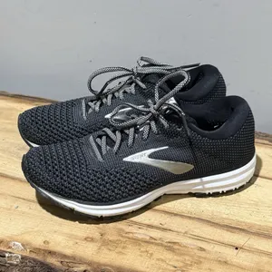Brooks reveal 2 Black Gray Athletic running Sneakers‎ size 6.5 A54 thumbnail 2