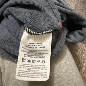 Nike Cropped Hoodie Womens Small Gray Mineral Wash Pink‎ Graphic Sweatshirt thumbnail 3