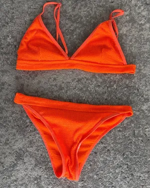 Orange Bikini Shein Set thumbnail 1