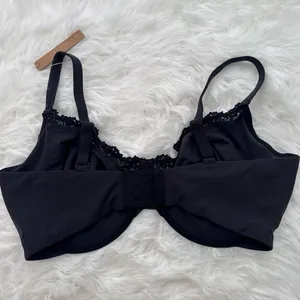 Skims Fits Everybody Lace Demi Underwire Bra Onyx Size 40H thumbnail 5