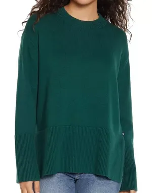 GAP Knit Green Sweater Size Medium Women’s Cotton thumbnail 1