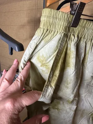 NWT Cotton Bleu Olive Tie Dye Drawstring Shorts 2X Lightweight Cotton thumbnail 6