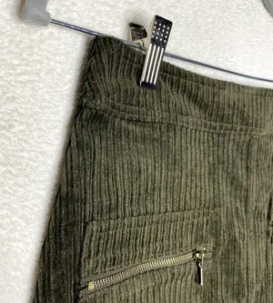 Francesca's Mi Ami Tamm Zip Corduroy Mini Skirt Green Small New Academia Fall thumbnail 4