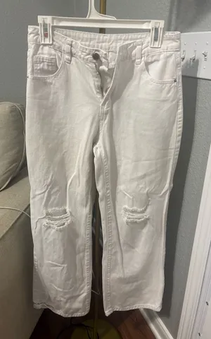 SheIn White Jeans thumbnail 1