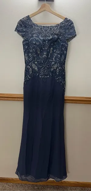 NWT JJ’s House Stormy Mother of the Bride Groom Wedding Maxi Dress size 4 thumbnail 1