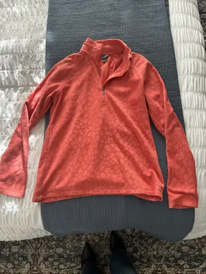 Pink Eddie Bauer fleece pullover thumbnail 2