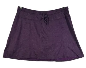 Green Tea‎ Purple Heathered Athletic Skirt Size L G Skort Tennis Golf thumbnail 1