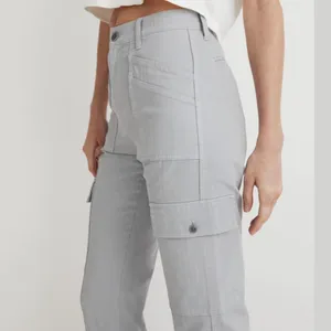 Madewell The Garment Dyed ‘90s Straight Cargo Pant Solstice Grey Blue Size 33 thumbnail 5